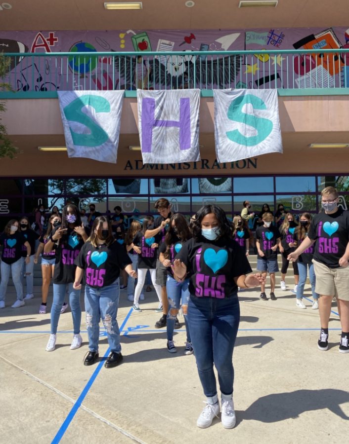  Student Council hosts an array of lunchtime activities throughout the first week, involving games such as foursquare and musical chairs while blasting music to awaken the Skyhawk spirit.  