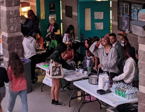 The performing arts department sells treats during the Halloween Bash on Oct. 21.