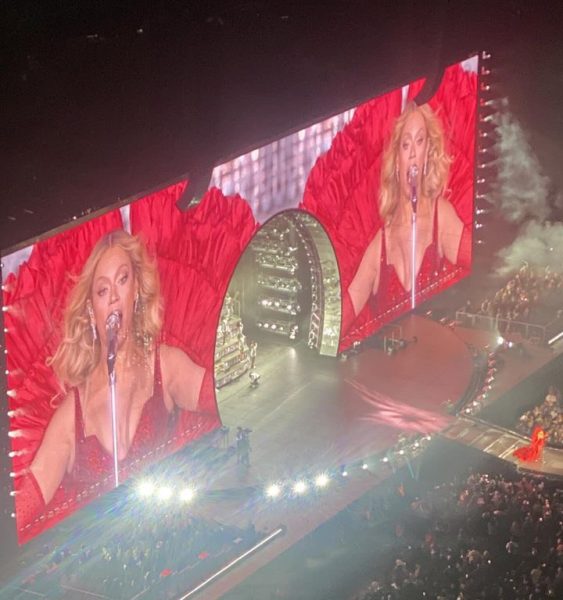 Beyonce performs in Las Vegas on Aug. 27. 
