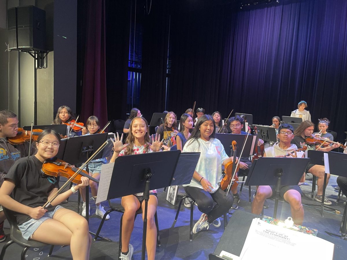 In June 2023, students practice on stage during summer orchestra, a summer enrichment program that is no longer offered at Silverado.