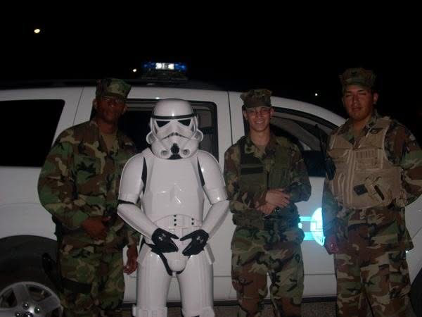 Mr. Burgess (third from left) and his squad dressed up for Halloween in Cuba during their 2006 service. 